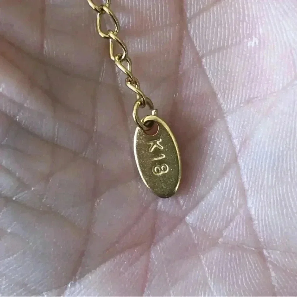Waterproof 316L Stainless Steel 18k Gold Plated Sun Celestial Necklace NWT